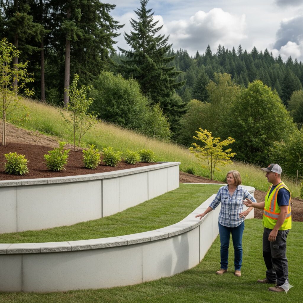 retaining wall kent
