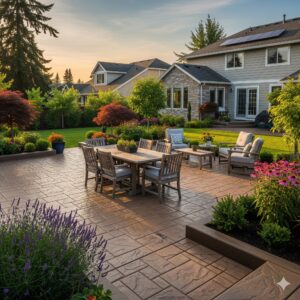 stamped concrete patio kent